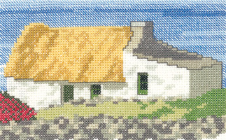 Irish Cottage cross stitch kit