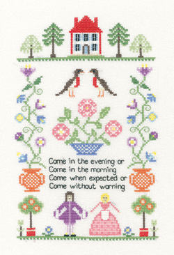 Cross stitch sampler