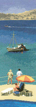 Blue Waters - a cross stitch scene by John Clayton