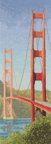 Cross stitch Golden Gate Bridge