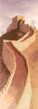 The Great Wall of China in counted cross stitch