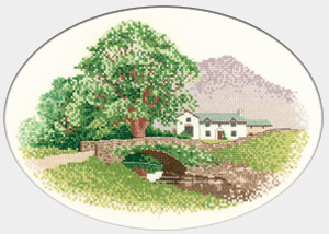Hill Farm counted cross stitch