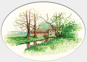 Mill House counted cross stitch