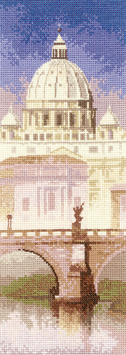 Counted cross stitch St Peters, Rome