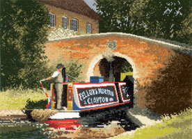 Under The Bridge - Canal cross stitch