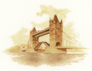 Tower Bridge Counted Cross Stitch by John Clayton