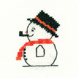Cross stitch snowman