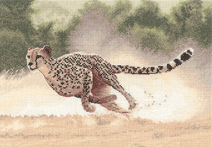 Cross stitch cheetah by John Clayton