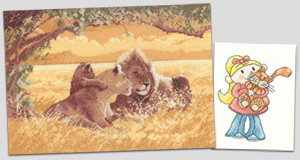 New Heritage Crafts counted cross stitch for August 2010