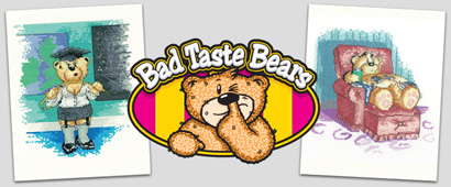 Cross Stitch Bad Taste Bears