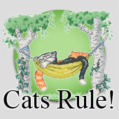 Cats Rule! A range of fun cross stitch kits by Peter Underhill