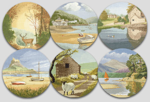 John Clayton circular cross stitch designs