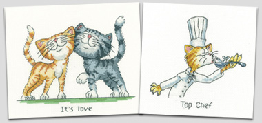 Cross stitch cats