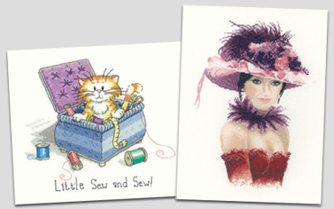Cross stitch elegance and cross stitch cats