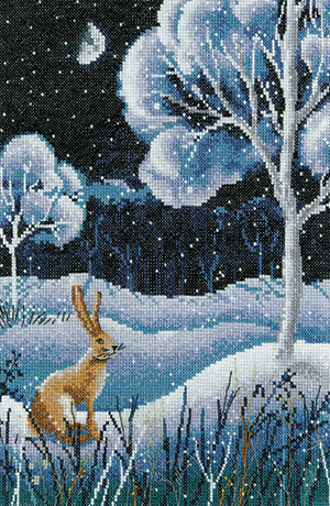 Cross stitch - Winter Forest by Elaine Serenum