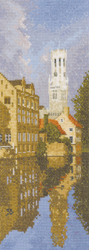 Bruges in counted cross stitch