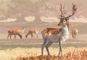 Cross stitch Deer Park by John Clayton