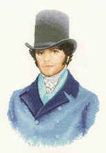 Charles, an Elegant gentleman in counted cross stitch by John Clayton