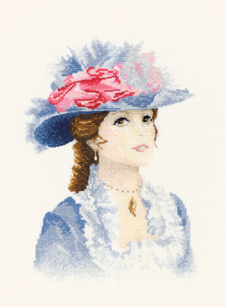 Maria, an Elegant lady in counted cross stitch by John Clayton
