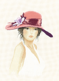 Sally, an Elegant lady in counted cross stitch by John Clayton