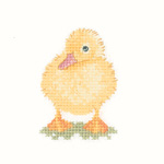 Cross stitch duckling