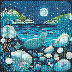 Cross stitch - Moonlit Bay by Mel Rodicq
