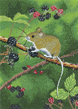 Cross stitch Wood Mouse