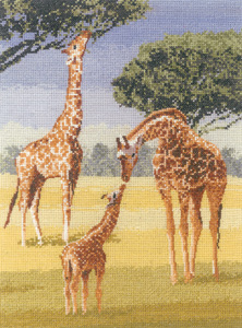 Cross stitch giraffes by John Clayton