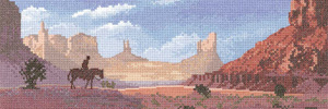 Monument Valley cross stitch kit