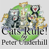 Cats Rule! Cross stitch designs by Peter Underhill