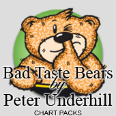 Bad Taste Bears cross stitch charts