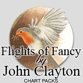 Birds cross stitch by John Clayton