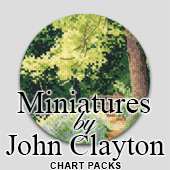 Miniatures cross stitch by John Clayton