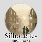 Silhouettes cross stitch charts