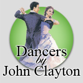 Counted cross stitch dancers by John Clayton